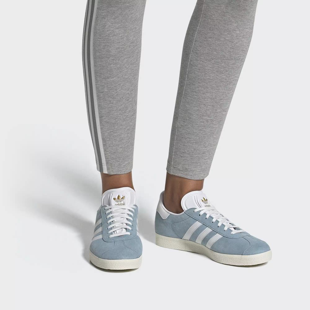 Adidas Gazelle Tenis Azules Para Mujer (MX-85845)